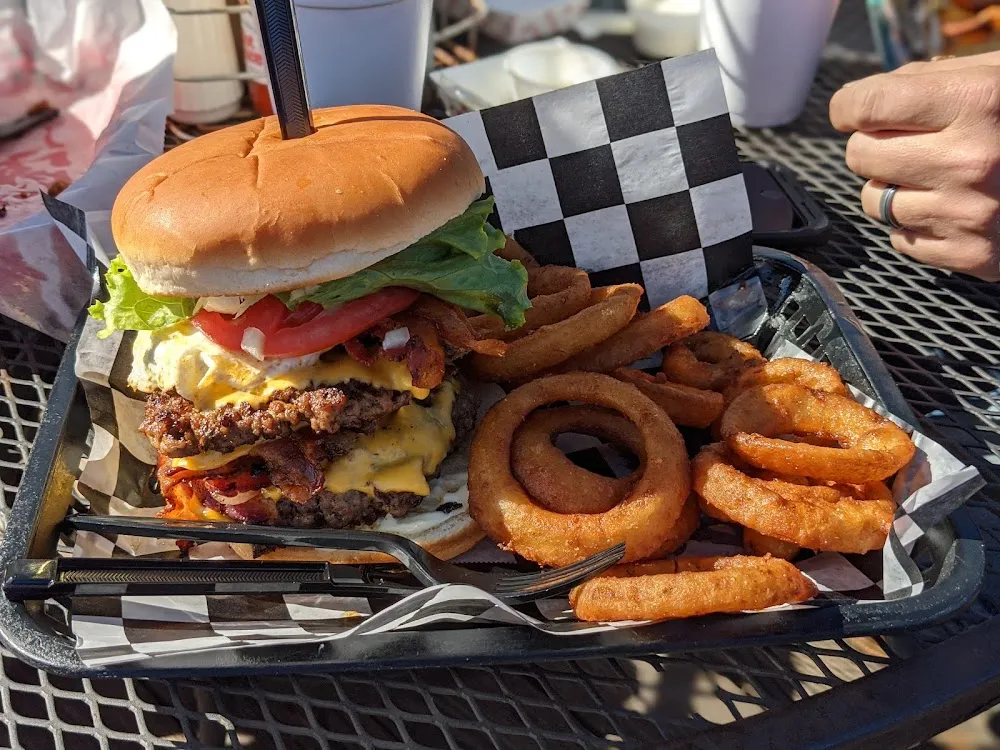 Double Cheeseburger with Bacon