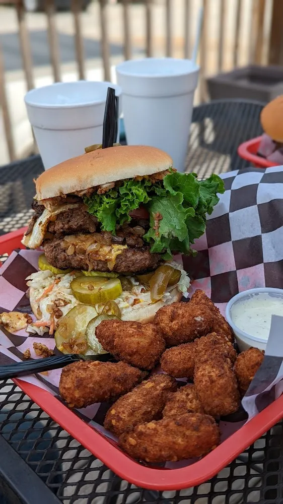 Double Cheeseburger with Everything