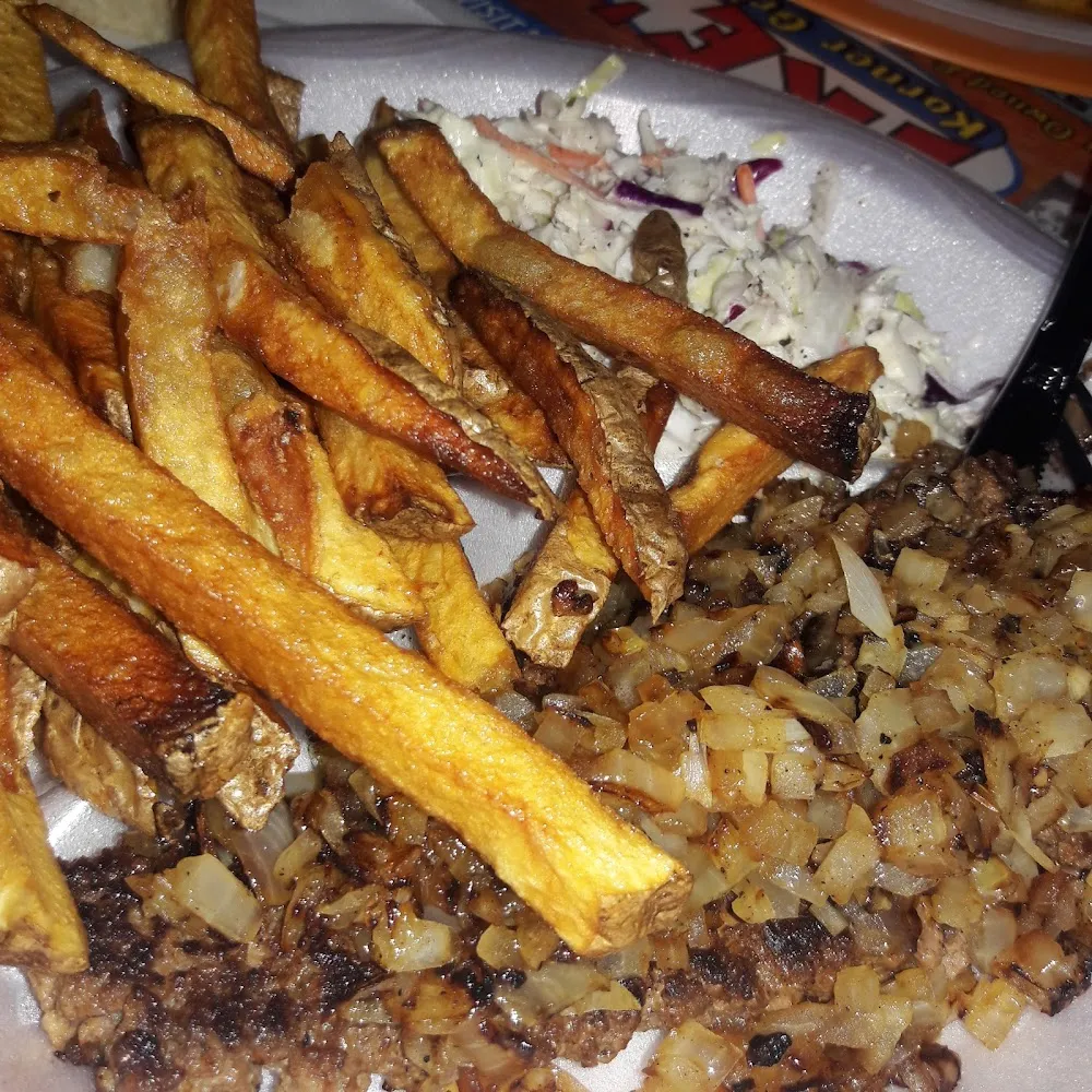 Hamburger Steak Plate with Double Onions